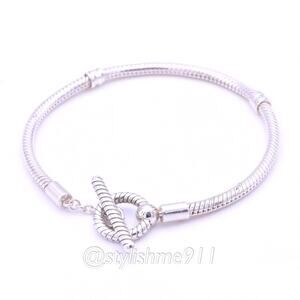 Authentic PANDORA T-Bar Snake Chain Bracelet - 599082C00